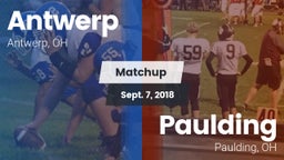 Matchup: Antwerp vs. Paulding  2018