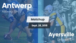 Matchup: Antwerp vs. Ayersville  2018