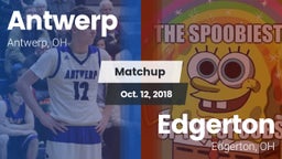 Matchup: Antwerp vs. Edgerton  2018