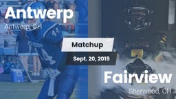 Matchup: Antwerp vs. Fairview  2019