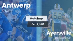 Matchup: Antwerp vs. Ayersville  2019