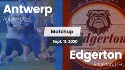 Matchup: Antwerp vs. Edgerton  2020