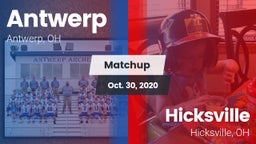 Matchup: Antwerp vs. Hicksville  2020