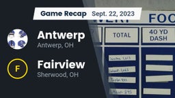 Recap: Antwerp  vs. Fairview  2023