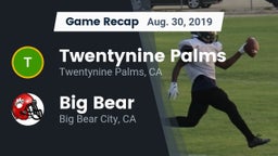 Recap: Twentynine Palms  vs. Big Bear  2019
