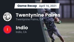 Recap: Twentynine Palms  vs. Indio  2021