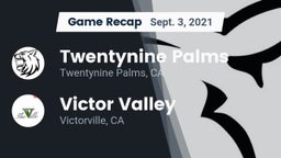 Recap: Twentynine Palms  vs. Victor Valley  2021