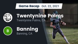 Recap: Twentynine Palms  vs. Banning  2021