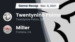 Recap: Twentynine Palms  vs. Miller  2021