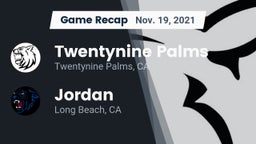 Recap: Twentynine Palms  vs. Jordan  2021