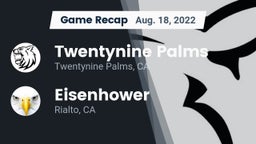 Recap: Twentynine Palms  vs. Eisenhower  2022