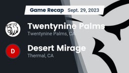 Recap: Twentynine Palms  vs. Desert Mirage  2023