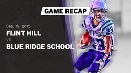 Recap: Flint Hill  vs. Blue Ridge School 2015