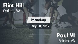 Matchup: Flint Hill vs. Paul VI  2016