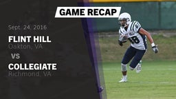 Recap: Flint Hill  vs. Collegiate  2016