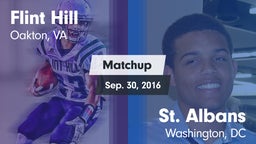 Matchup: Flint Hill vs. St. Albans  2016