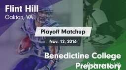 Matchup: Flint Hill vs. Benedictine College Preparatory  2016