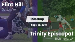 Matchup: Flint Hill vs. Trinity Episcopal  2018