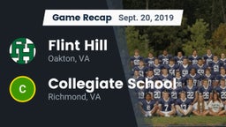 Recap: Flint Hill  vs. Collegiate School 2019