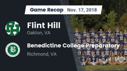 Recap: Flint Hill  vs. Benedictine College Preparatory  2018