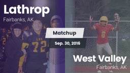 Matchup: Lathrop vs. West Valley  2016