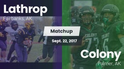 Matchup: Lathrop vs. Colony  2017