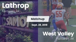 Matchup: Lathrop vs. West Valley  2018
