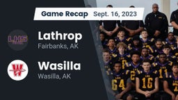 Recap: Lathrop  vs. Wasilla  2023