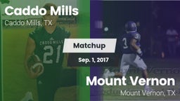 Matchup: Caddo Mills vs. Mount Vernon  2017
