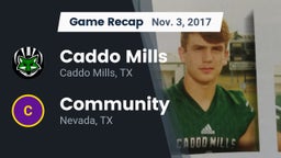 Recap: Caddo Mills  vs. Community  2017