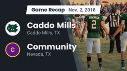 Recap: Caddo Mills  vs. Community  2018