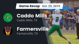 Recap: Caddo Mills  vs. Farmersville  2019