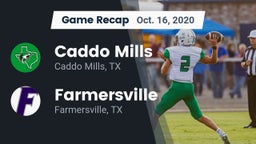 Recap: Caddo Mills  vs. Farmersville  2020
