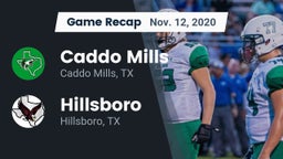 Recap: Caddo Mills  vs. Hillsboro  2020