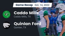 Recap: Caddo Mills  vs. Quinlan Ford  2022
