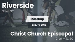 Matchup: Riverside vs. Christ Church Episcopal  2016