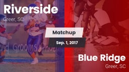 Matchup: Riverside vs. Blue Ridge  2017