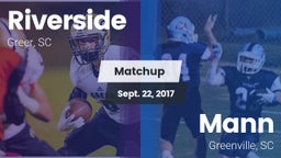 Matchup: Riverside vs. Mann  2017