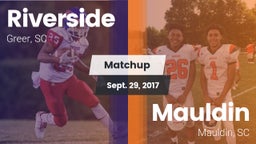 Matchup: Riverside vs. Mauldin  2017