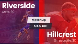 Matchup: Riverside vs. Hillcrest  2018