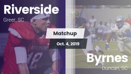 Matchup: Riverside vs. Byrnes  2019