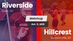 Matchup: Riverside vs. Hillcrest  2019