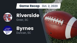 Recap: Riverside  vs. Byrnes  2020