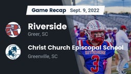 Recap: Riverside  vs. Christ Church Episcopal School 2022