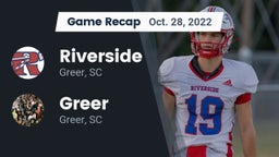 Recap: Riverside  vs. Greer  2022
