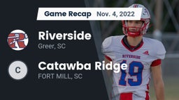 Recap: Riverside  vs. Catawba Ridge  2022
