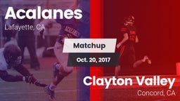 Matchup: Acalanes  vs. Clayton Valley  2017