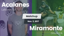 Matchup: Acalanes  vs. Miramonte  2017