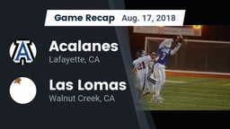 Recap: Acalanes  vs. Las Lomas  2018