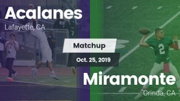 Matchup: Acalanes  vs. Miramonte  2019